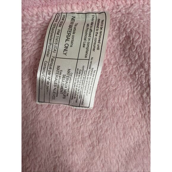 Chick Pea Pink White Sleep Bunny Rabbit Lovey Security Blanket Square 14" x 15" - Picture 5 of 7